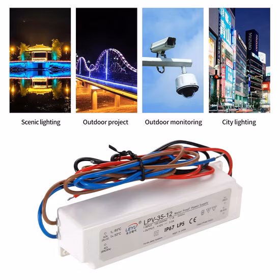 Sicherheitsstrommodus für den Außenbereich, 220 V, Aluminium, mit kühlendem LED-Treiber-Netzteil